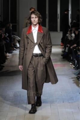 Yohji Yamamoto Pool Om 11AW Leather Switching Long Trench Coat | eBay
