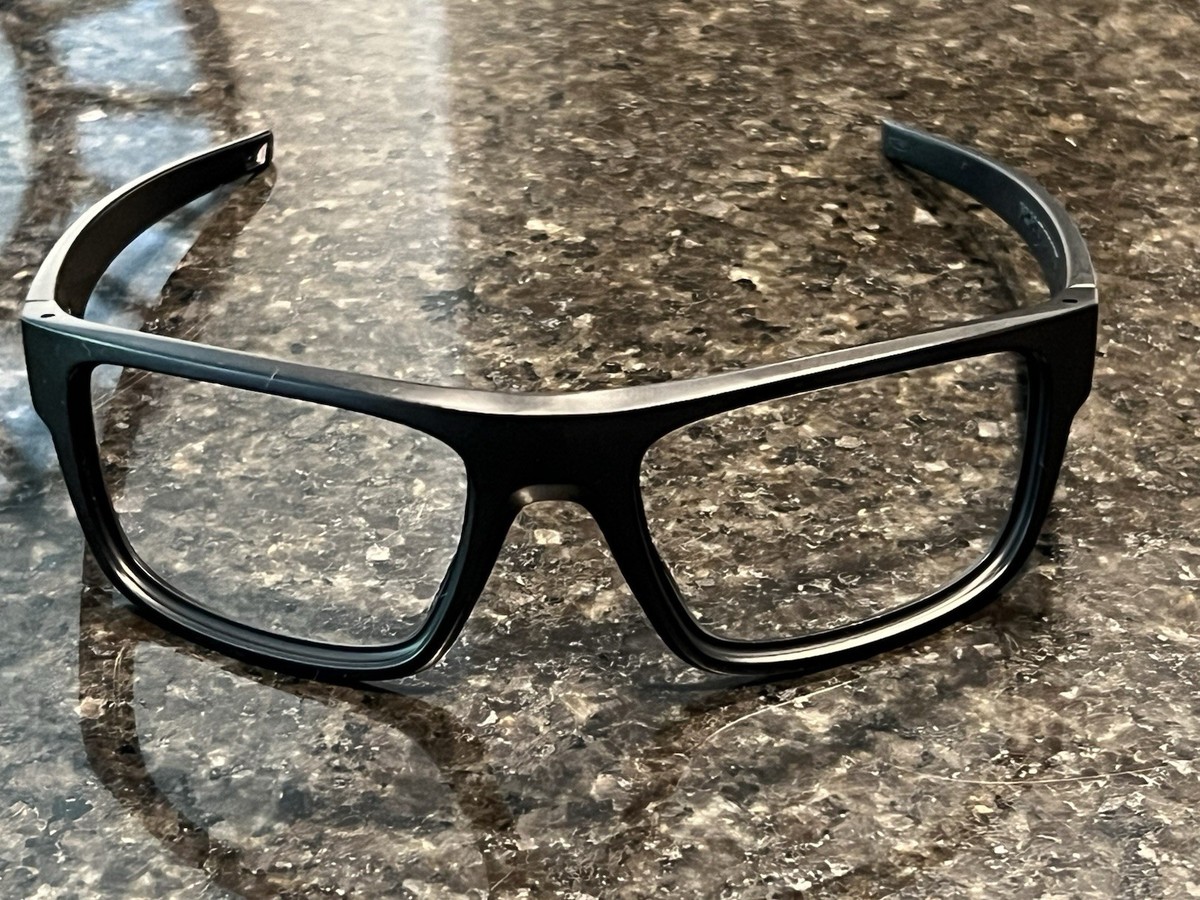 Oakley Drop Point Matte black-satin chrome Icons Replacement Frame