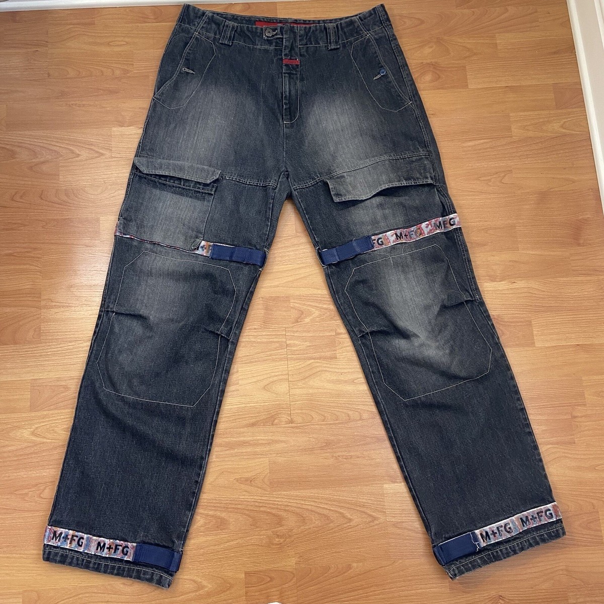 Vintage Marithe Francois Girbaud Men's Multi Logo & Straps Baggy