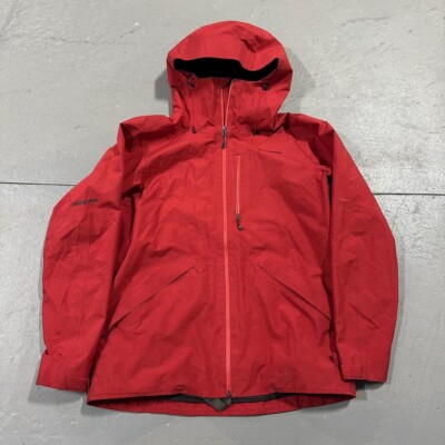 Red Patagonia Recco H2NO Soft Shell Hiking Trail Zip Up Jacket