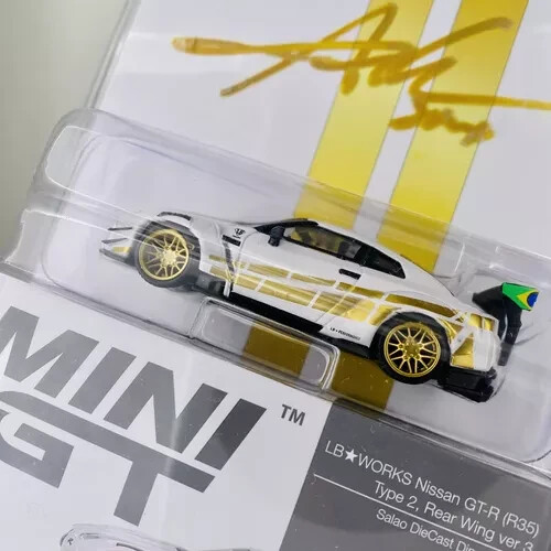 Mini GT LB Works Nissan GT-R R35 Salao DieCast 5 Brazil #719