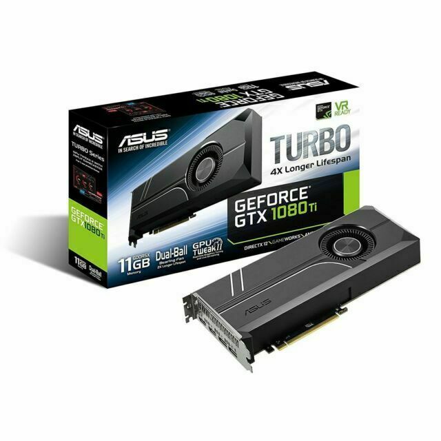 ASUS GeForce GTX 1080 TI 11GB Turbo Edition GDDR5X Graphics Card