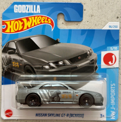 2024 Hot Wheels NISSAN SKYLINE GT-R R33 GODZILLA J-Imports Short