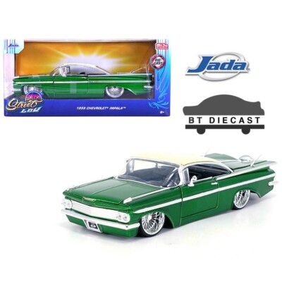 JADA STREET LOW RIDER 1959 CHEVY IMPALA SS 1/24 DUB WIRE WHEELS