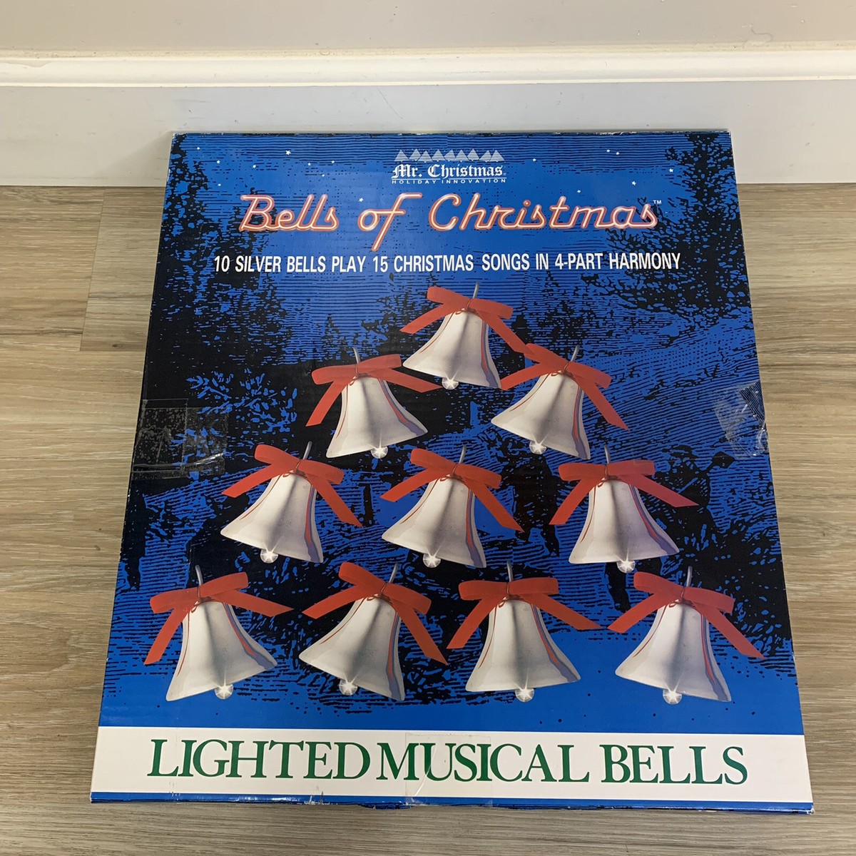 Vintage MR CHRISTMAS BELLS of CHRISTMAS~1991 Musical 10 Lighted