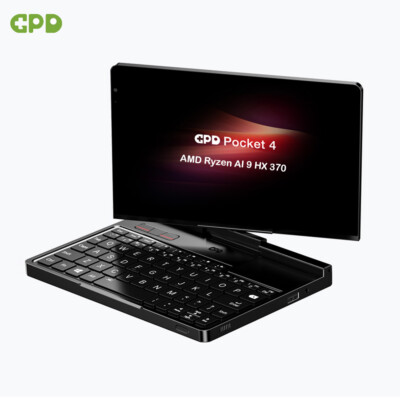 GPD Pocket 4 Mini Laptop Portable Handheld PC AMD AI 9 HX370 32GB