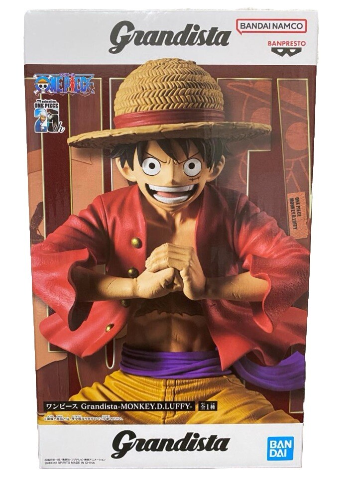 One Piece Figure Monkey.D.Luffy Bandai Banpresto Grandista 25th