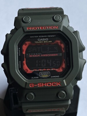 Casio G-shock GX-56 Army Green+Red Custom + Custom Face + OG Extra