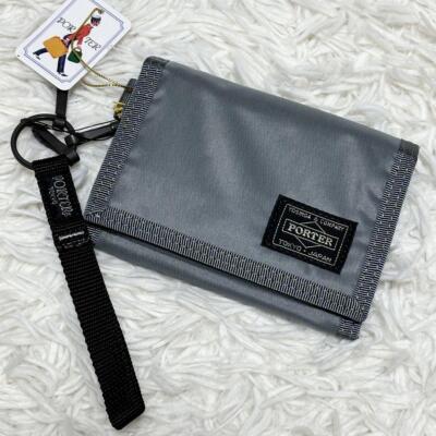 Yoshida PORTER Capsule Tri fold wallet Gray 555-06439 NEW Made In