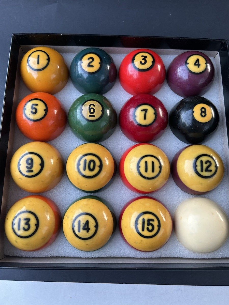 Vintage Brunswick Centennial Pool Balls Used Collectable Billiard