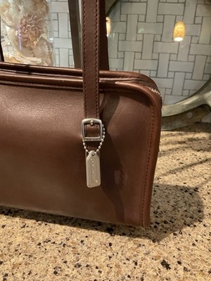 Coach Vintage Swing Zip Bag Glovetanned Cowhide Leather Mahogany