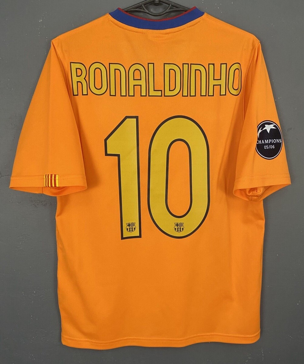RONALDINHO #10 MEN'S FC BARCELONA 2006/2007 SOCCER FOOTBALL SHIRT