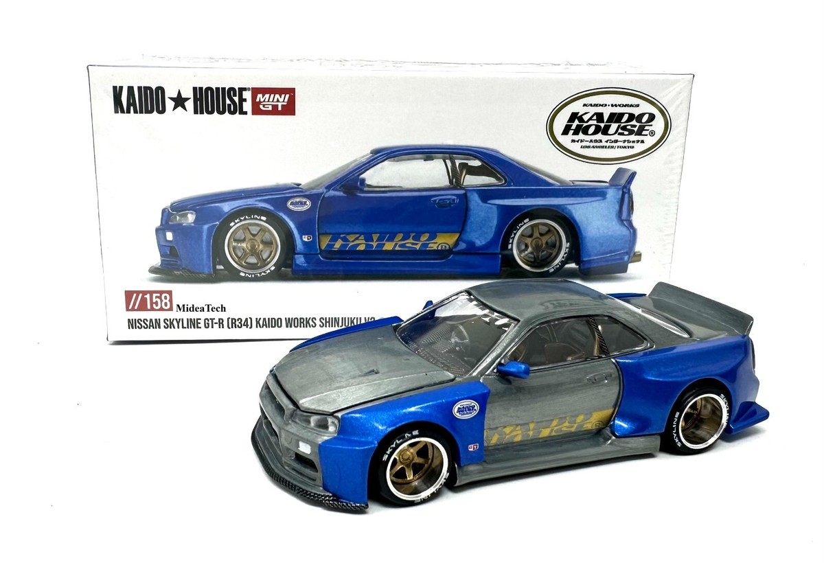 Chase! Kaido House 1:64 Nissan Skyline GT-R (R34) Kaido Works (V2