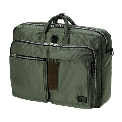 PORTER PX TANKER RECON BAG Sage Green Briefcase 2way Handbag