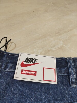 Supreme x Nike Denim Short Blue Indigo Size 30 New With Tag | eBay