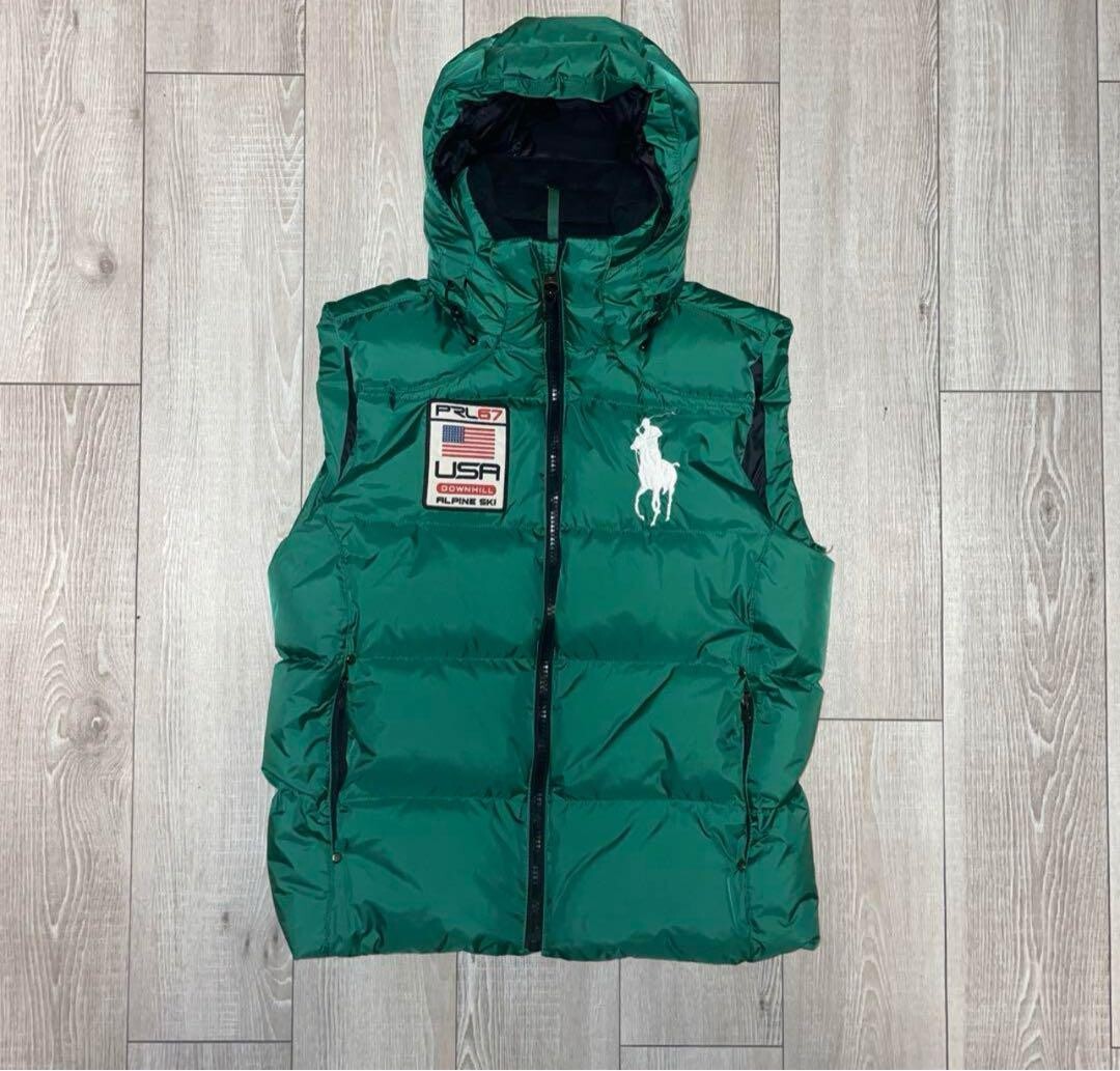 New Polo Ralph Lauren Alpine Ski PRL67 USA Big Pony Patch Down