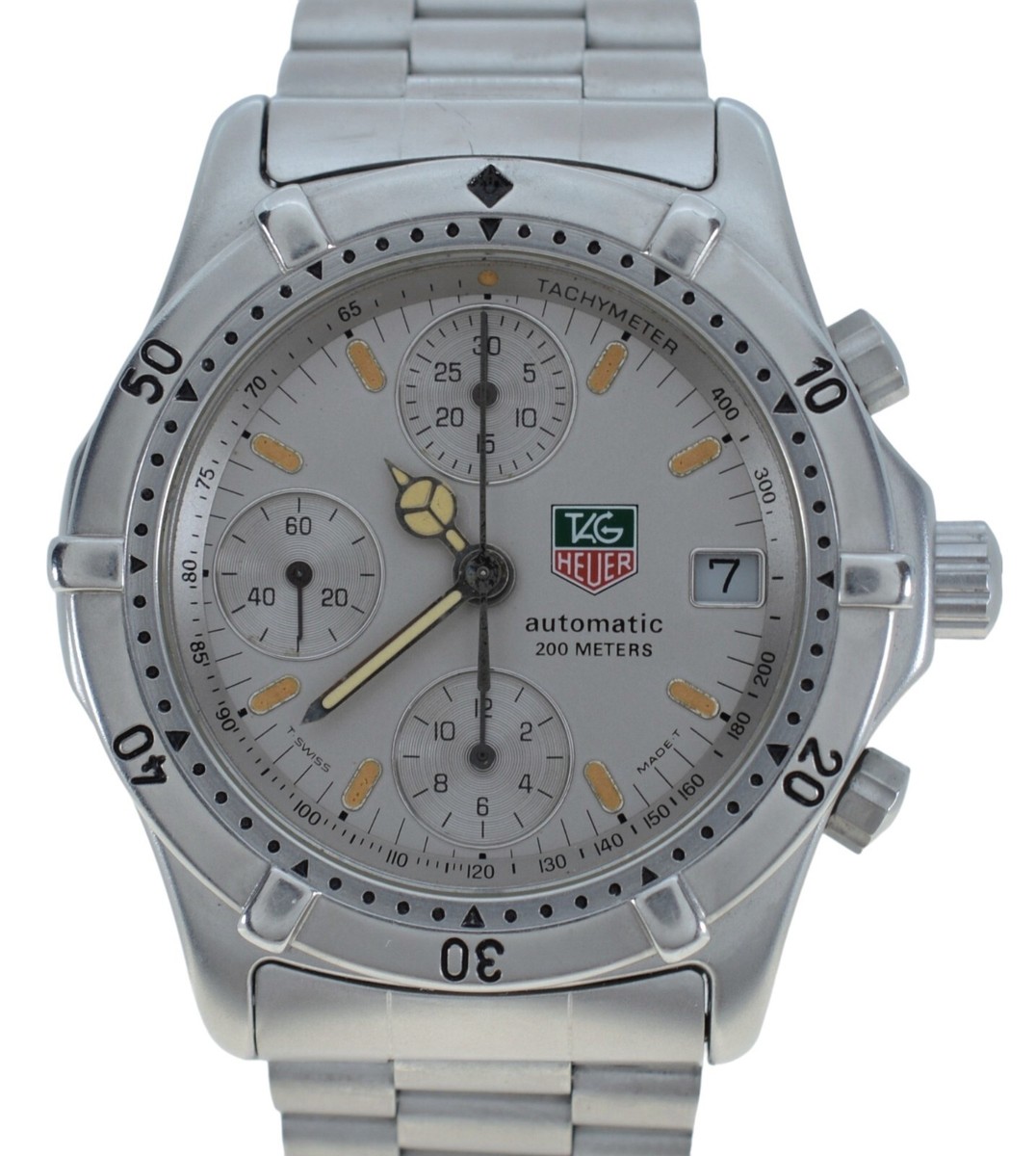 Rare Tag Heuer 2000 Series Men's 38mm Automatic Stainless Cal 7750