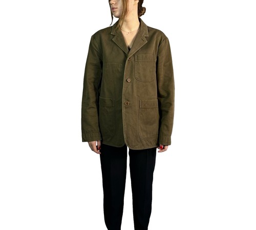 MARGARET HOWELL Water Repellent Poplin Jacket Black Hooded 77cm