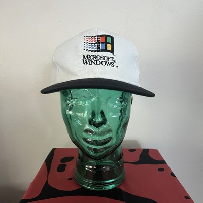 VINTAGE Microsoft Windows 95 Hat Launch Snapback Logo Cap 90s