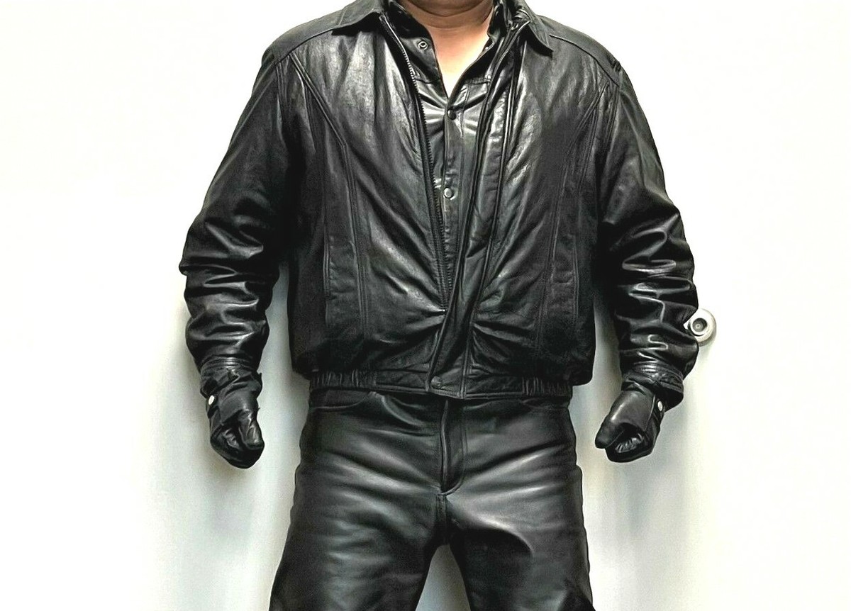Wilson Leather Bomber Jacket Size XL | eBay
