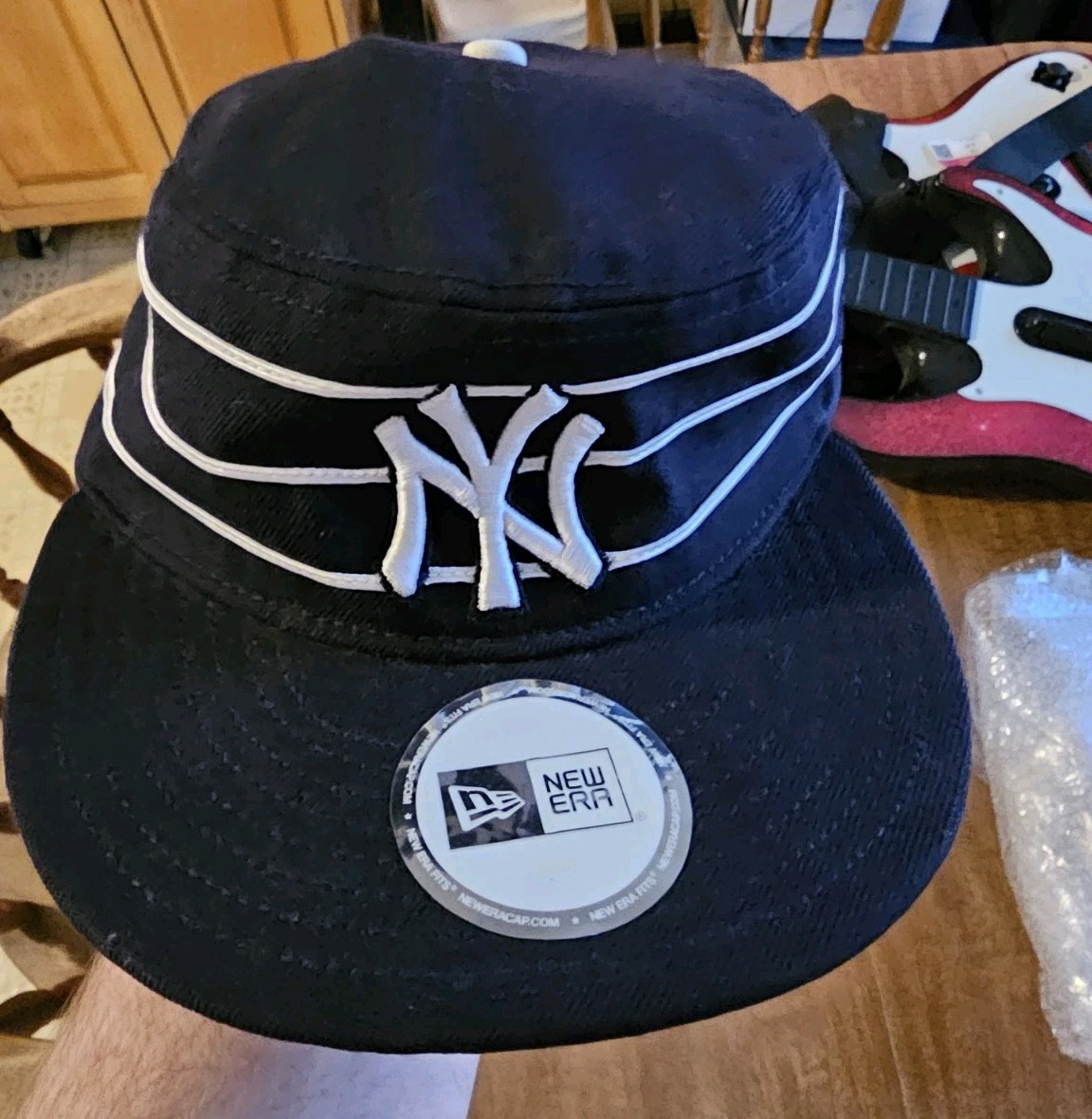 RARE New York Yankees New Era Pro Model 7 1/8 Fitted Pillbox Hat