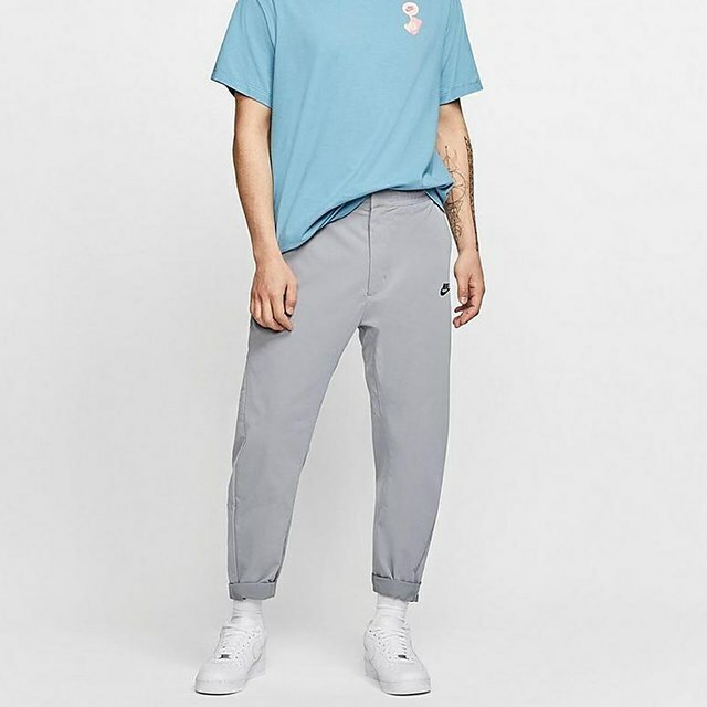 Nike Premium Sportswear Essentials Woven Pants Gray Black AR3221