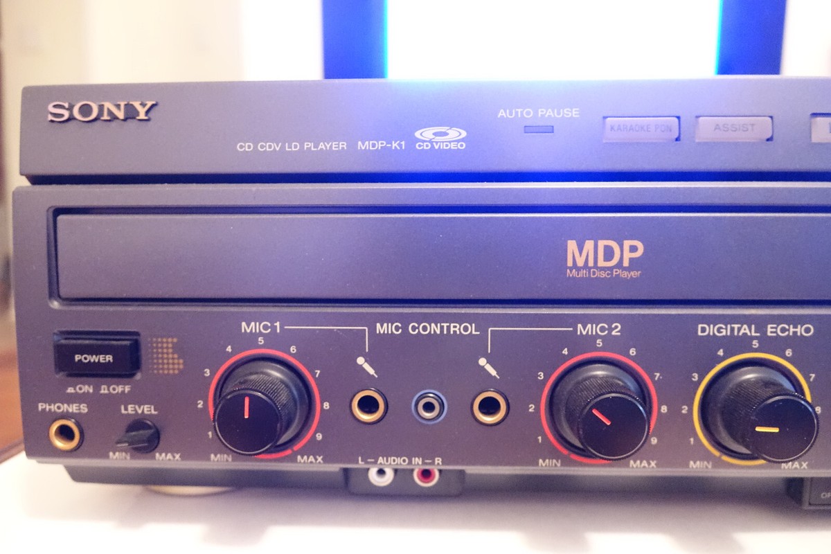 Vintage Sony MDP-K1 NTSC Karaoke Laser Disc Player LD Tested