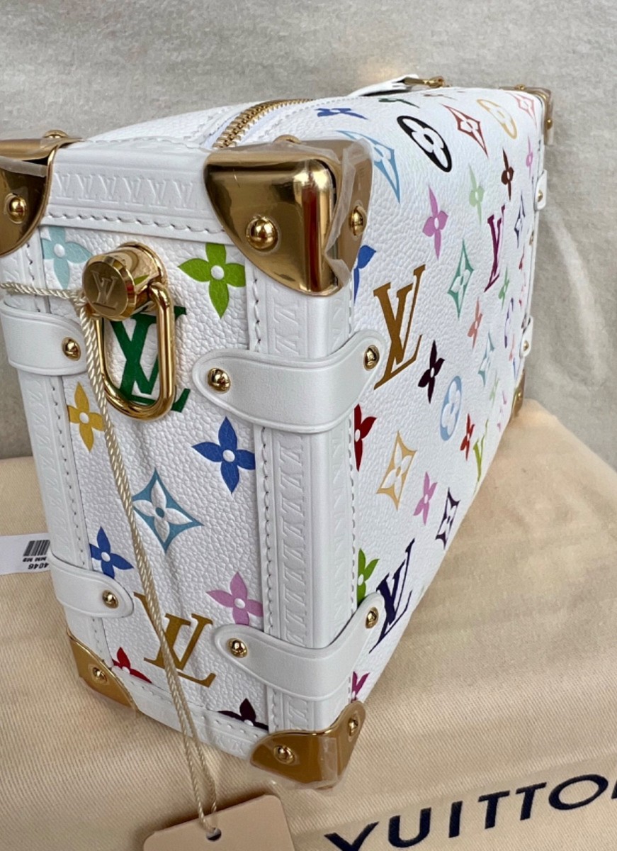 Louis Vuitton x Takashi Murakami 2025 Side Trunk MM White