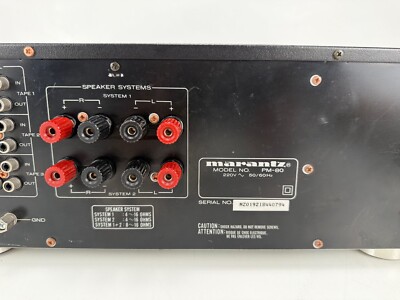 Marantz PM - 80 Stereo Integrated Amplifier - Partially Recapped