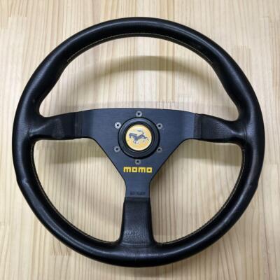 MOMO Black Leather Steering Wheel TYP V 35 KBA 70068 | eBay