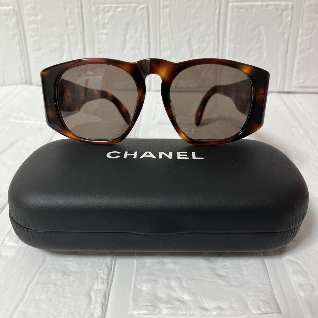Chanel 01450 91235 Sunglasses Coco Mark Tortoiseshell Brown Near