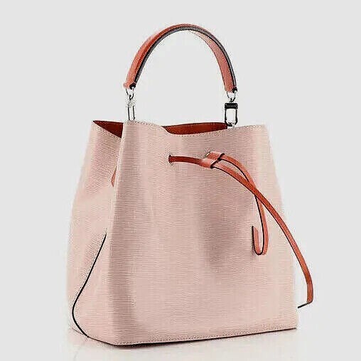 LOUIS VUITTON Epi Neo Noe MM Pink Orange Bucket Shoulder Bag