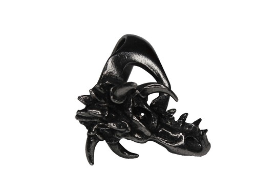 Alchemy Gothic Red Crystal Venom Black Widow Poison Spider Ring