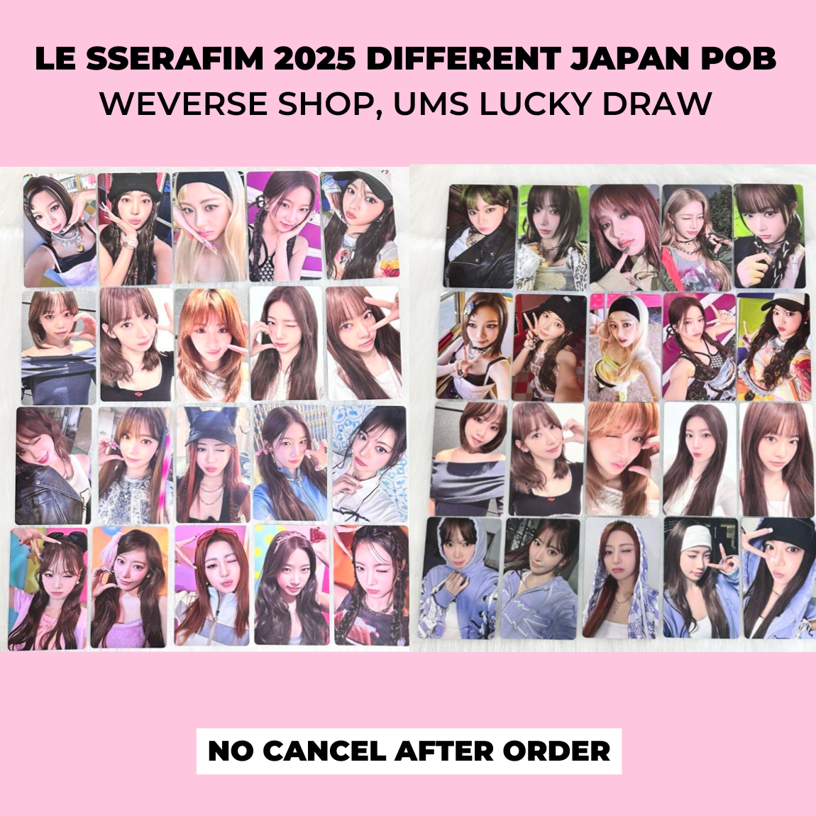 LE SSERAFIM DIFFERENT JAPAN LUCKY DRAW OFFICIAL UMS WEVERSE SHOP