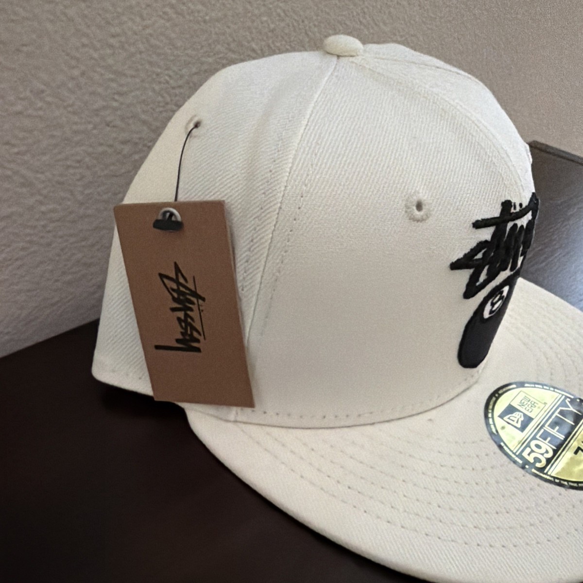 NWT Stussy 7 1/4 Hat New Era Stock 8 Eight Ball 59Fifty Cap Hat