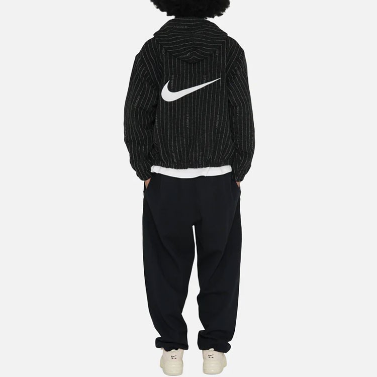 Nike x Stussy Striped Wool Jacket (Asia Sizing) Black | eBay