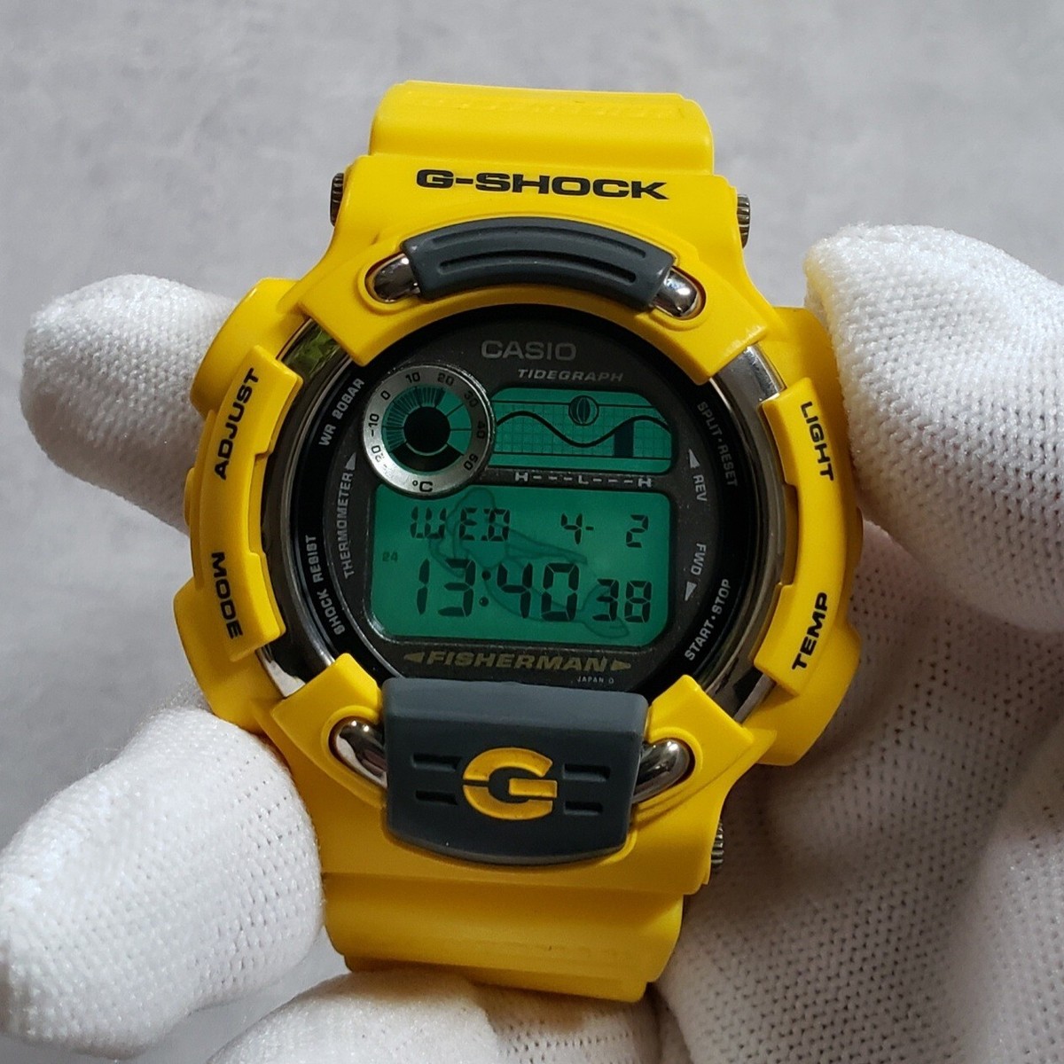 CASIO G-SHOCK DW-8600YJ-9T FISHERMAN DW-8600 Men In Yellow 1998 | eBay