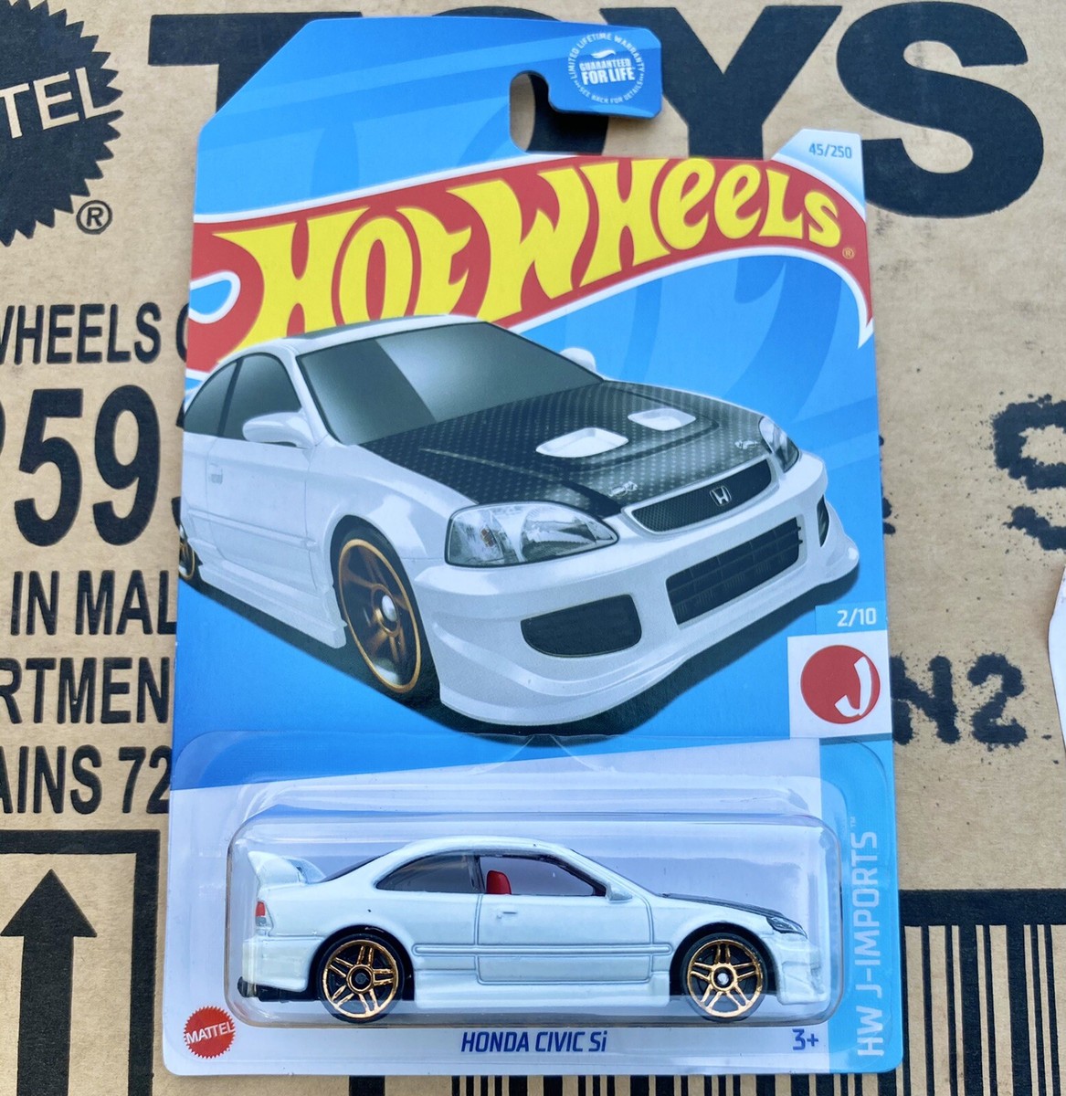 🔥RARE Japanese VHTF 2024 Hot Wheels WHITE Honda Civic SI 45/250 J
