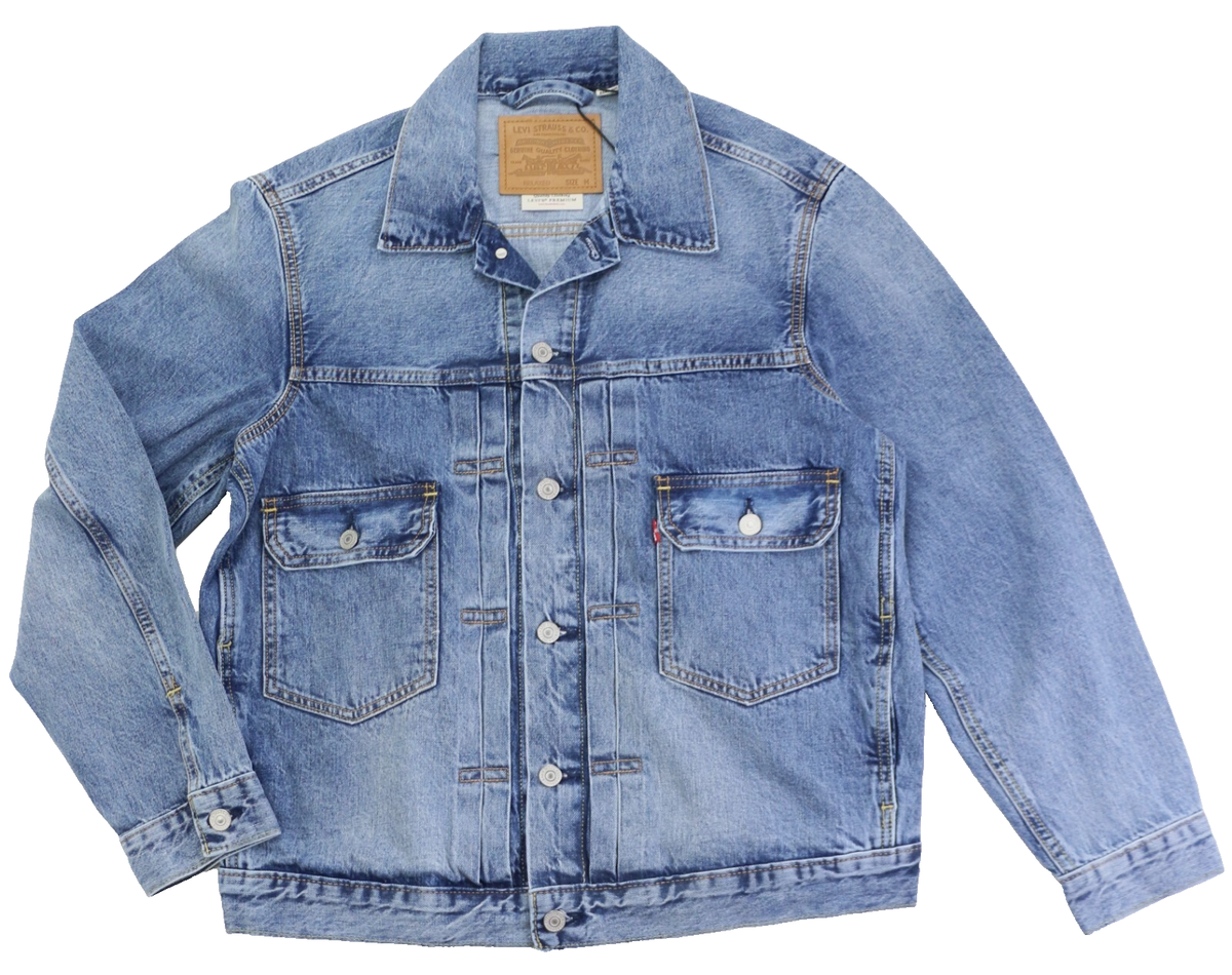 Levi's Premium Type II Two 2 Selvedge Denim Trucker Jacket Indigo