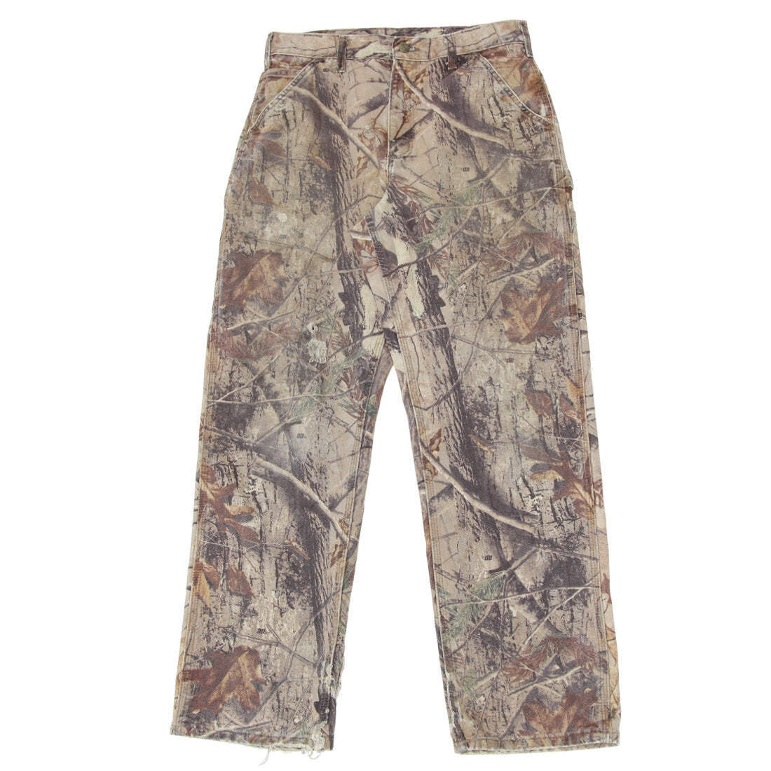 Mens Carhartt Realtree Forest Camo Carpenter Pants Distressed | eBay