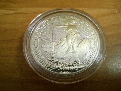 2018 1 Troy Oz British .999 Silver Oriental Border Britannia Coin