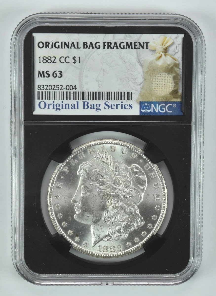 Silver MS 63 Graded 1882 Year Morgan US Dollars (1878-1921) for