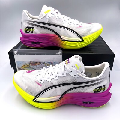 Puma Deviate Nitro Elite 3 Ekiden Glow White Pure Magenta 311896