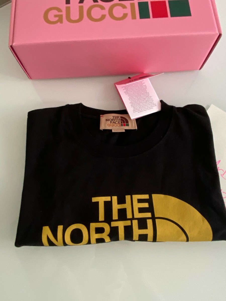 BRAND NEW GUCCI x THE NORTH FACE Logo T-shirt SIZE S OVERSIZE
