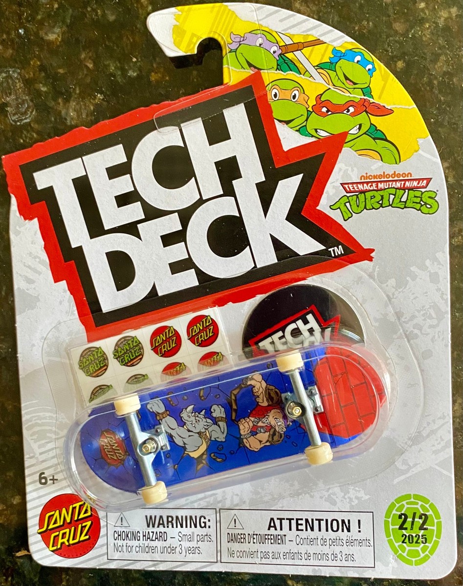 TMNT Ninja Turtles Santa Cruz 2025 TECH DECK 96mm Fingerboard NEW