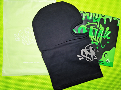 Syna World Balaclava - Mouth Logo - Black BNWT | eBay