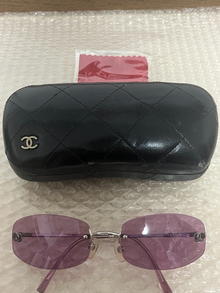 CHANEL Rimless Sunglasses 4002 c.124/76 | eBay