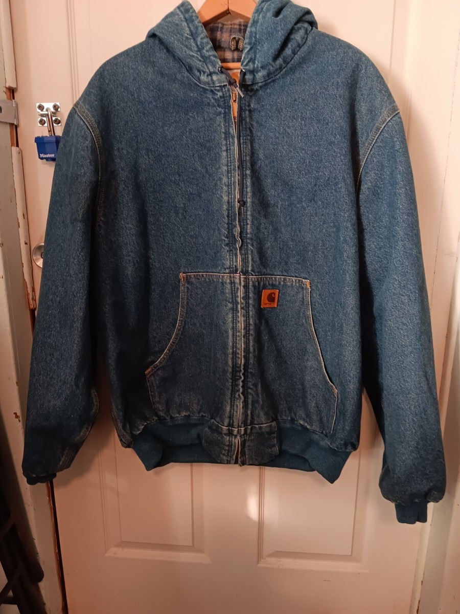 Carhartt Vintage Men's J139 DST Blue Jean Jacket Sixe XL Regular