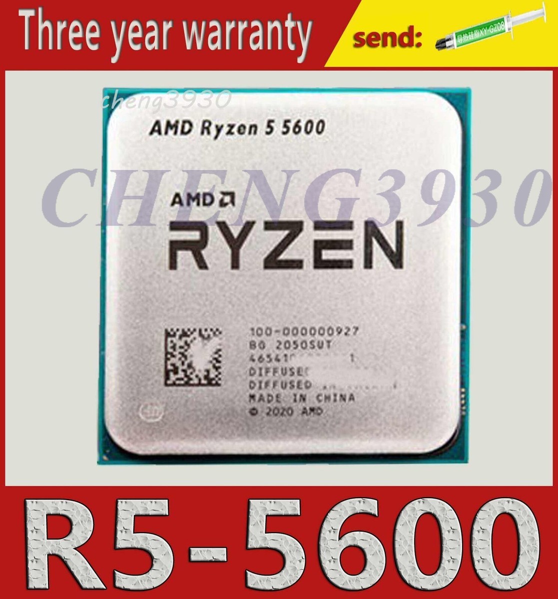 AMD Ryzen 5 5600 R5 5600 AM4 3.5GHz six-core 12-thread 65W-CPU