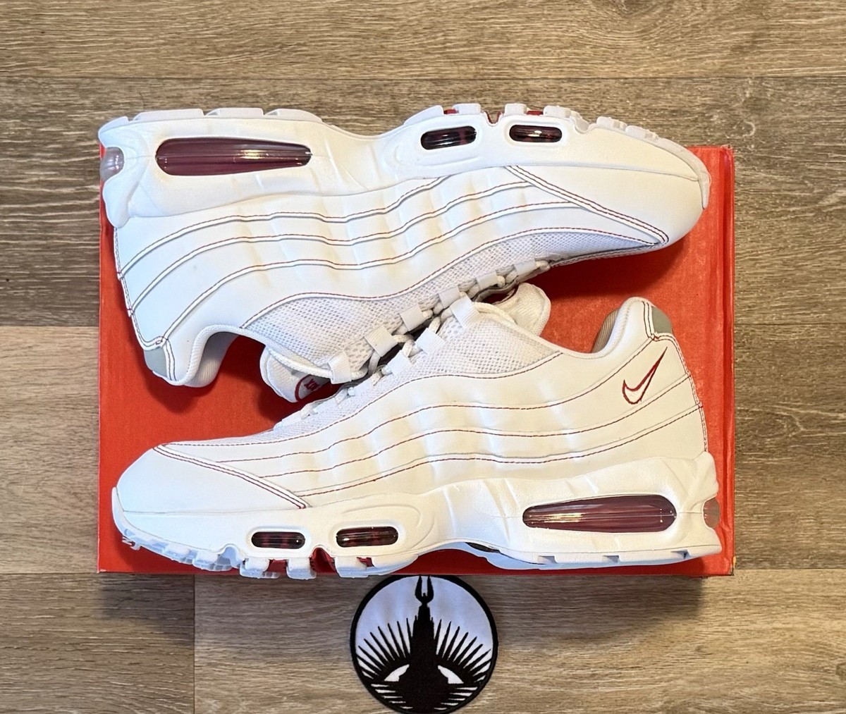 Nike Air Max 95 OG 'Candy Cane' White University Red IB7936-100